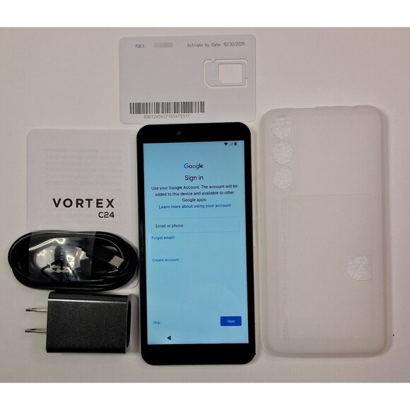 Vortex C24 Cellular 5.5” 16GB Unlocked-White 4G LTE NEW-Android 14 OctaCores - Picture 1 of 6